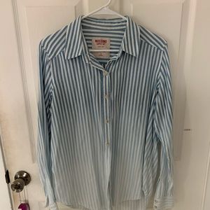 Mossimo Striped and Faded Button Down